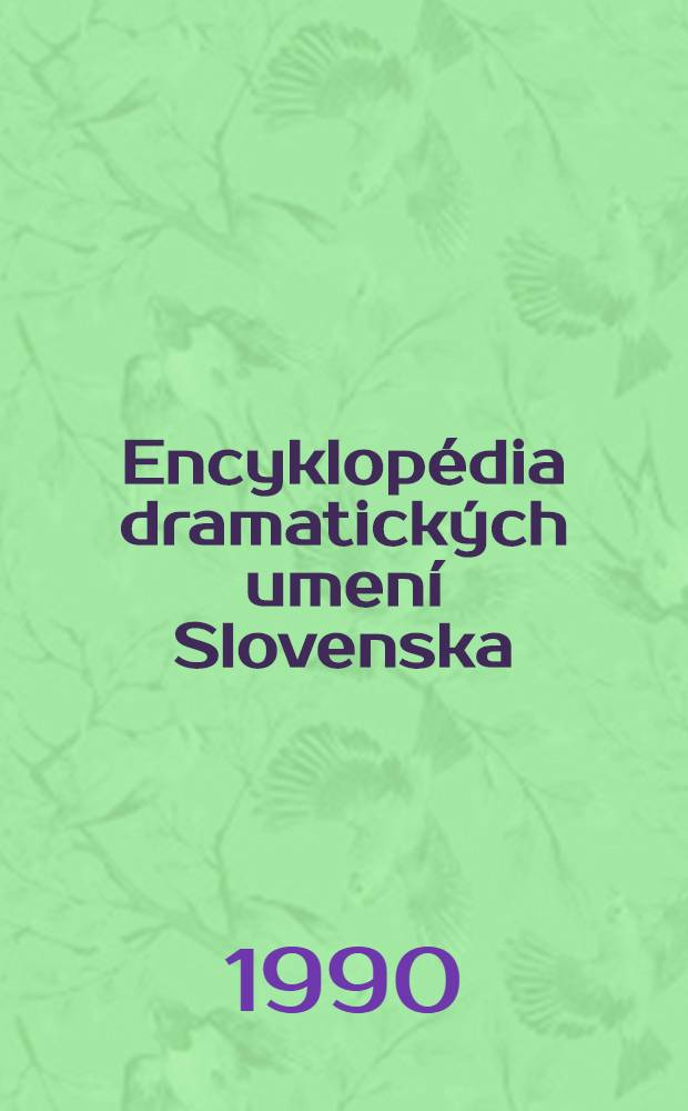 Encyklopédia dramatických umení Slovenska