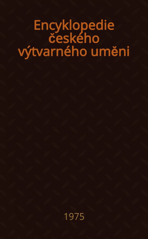 Encyklopedie českého výtvarného uměni