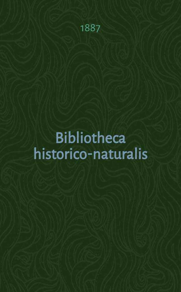 Bibliotheca historico-naturalis : Verzeichniss der Bücher über Naturgeschichte welche in Deutschland, Scandinavien, Holland, England, Frankreich, Italien und Spanien in den Jahren 1700-1846 erschienen sind. Supplement-Band : Bibliotheca zoologica II