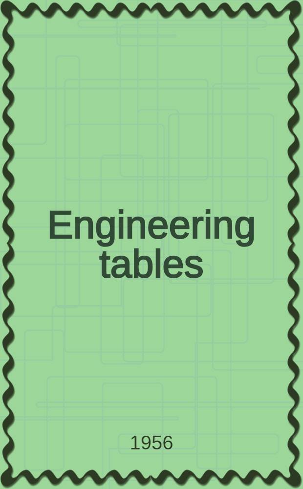 Engineering tables