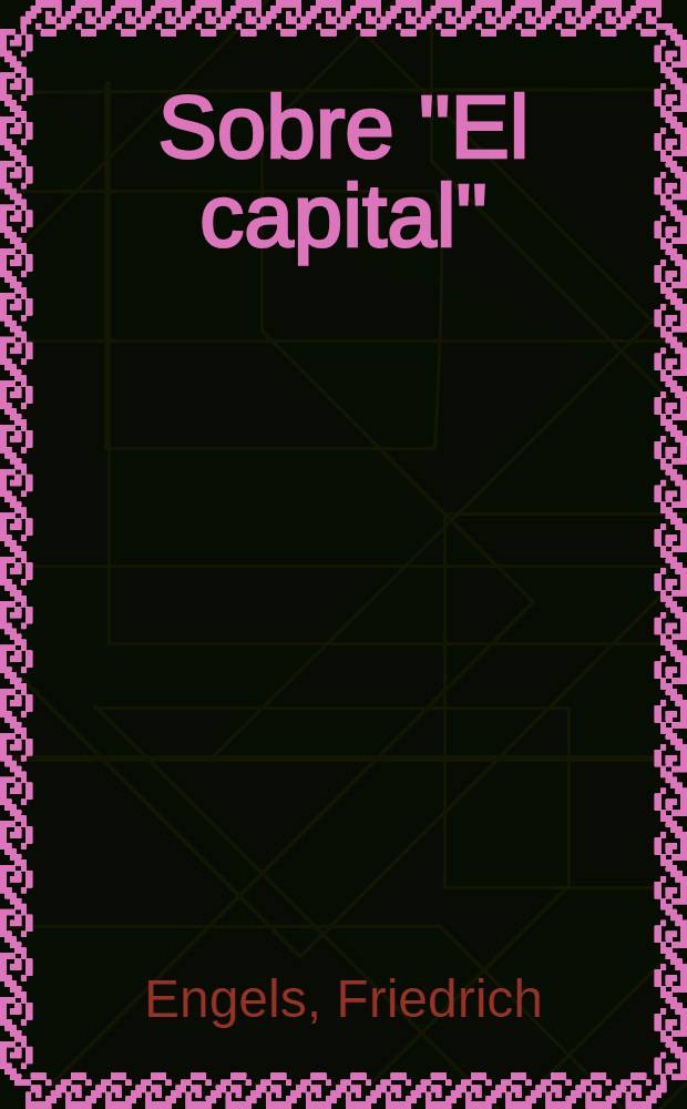 Sobre "El capital"