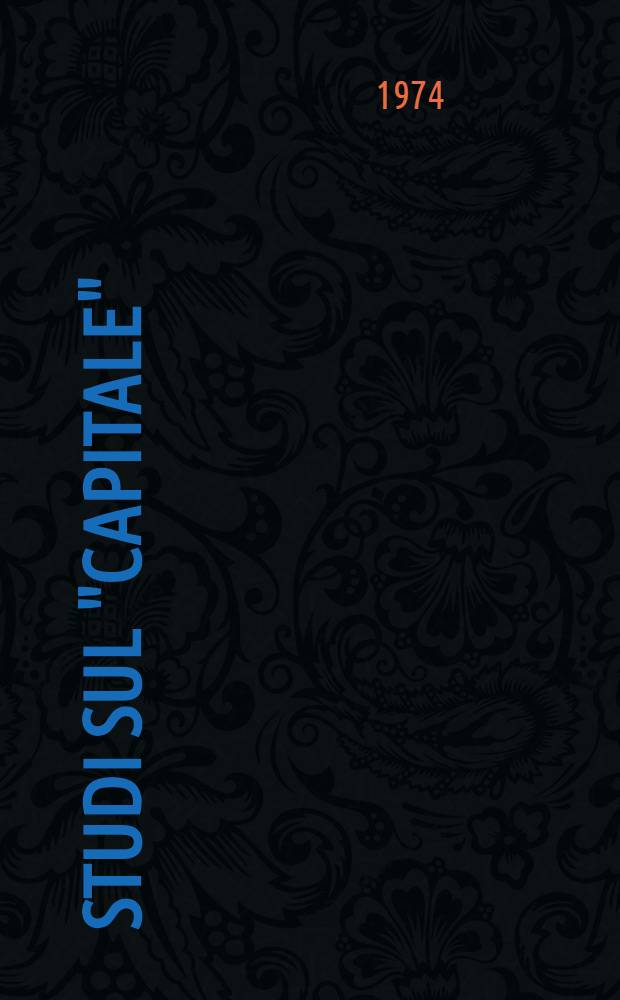 Studi sul "Capitale" = О "Капитале" Маркса