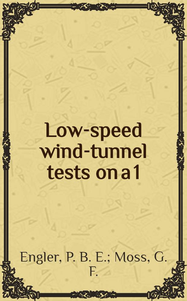 Low-speed wind-tunnel tests on a 1/8th scale model of the Handley-Page HP. 115