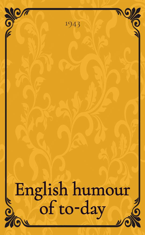 English humour of to-day