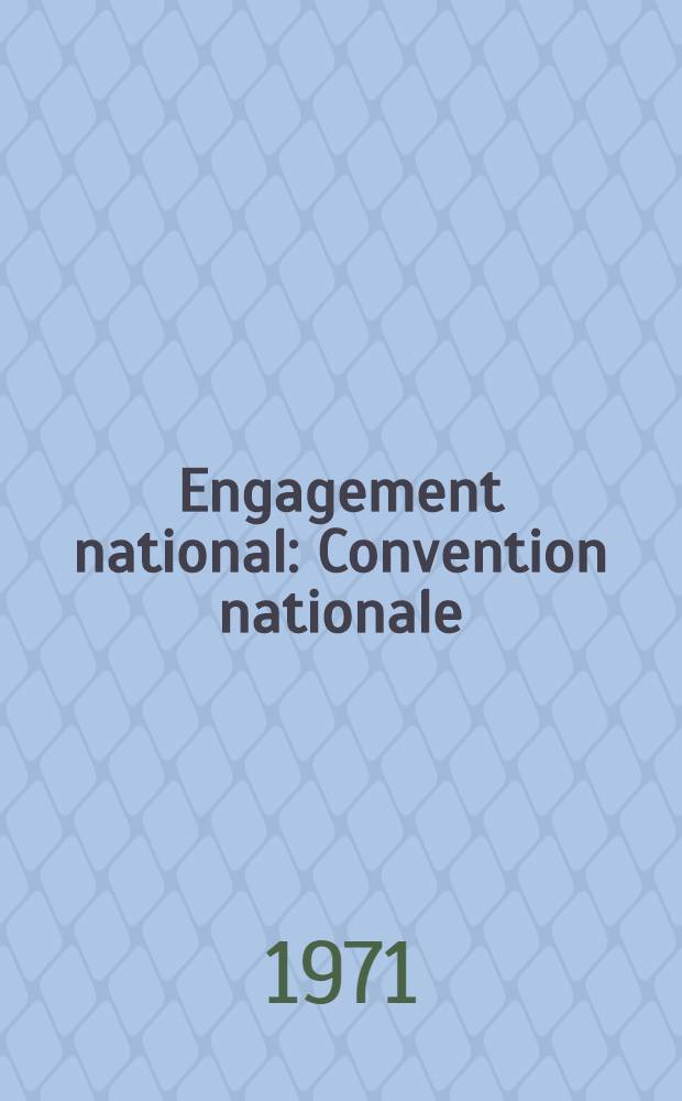 Engagement national : Convention nationale
