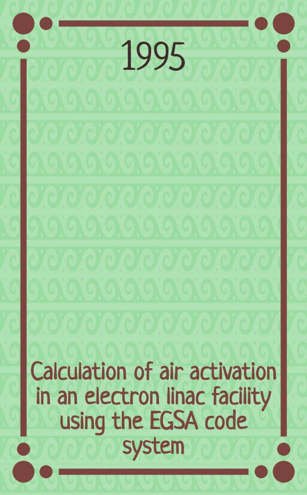 Calculation of air activation in an electron linac facility using the EGSA code system
