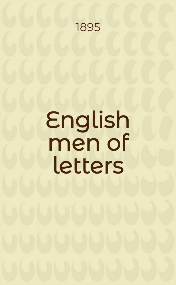 English men of letters