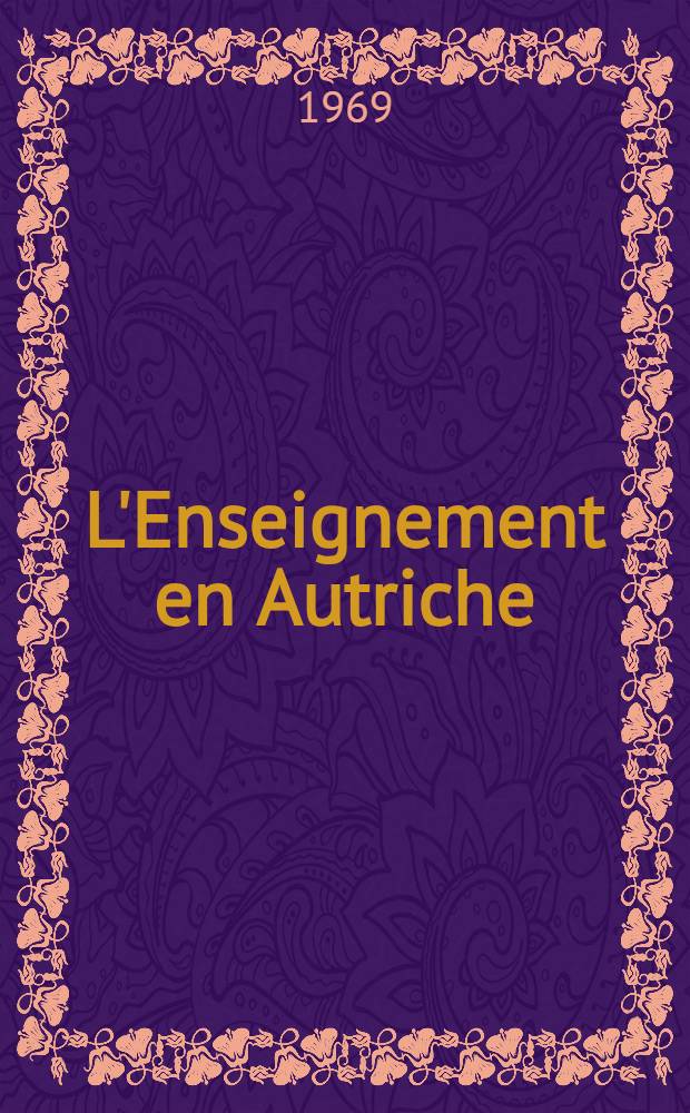 L'Enseignement en Autriche