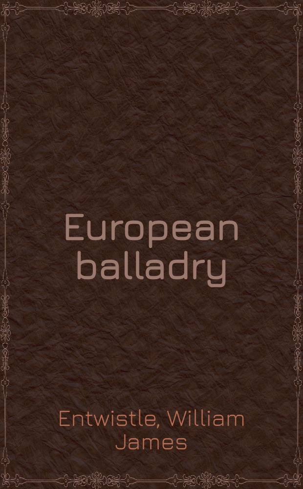 European balladry