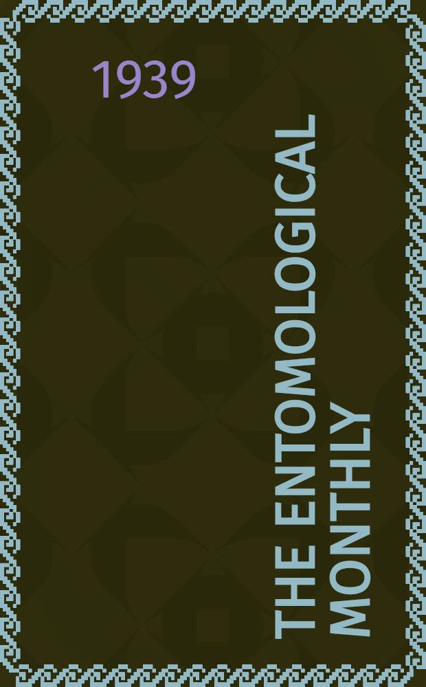 The Entomological monthly