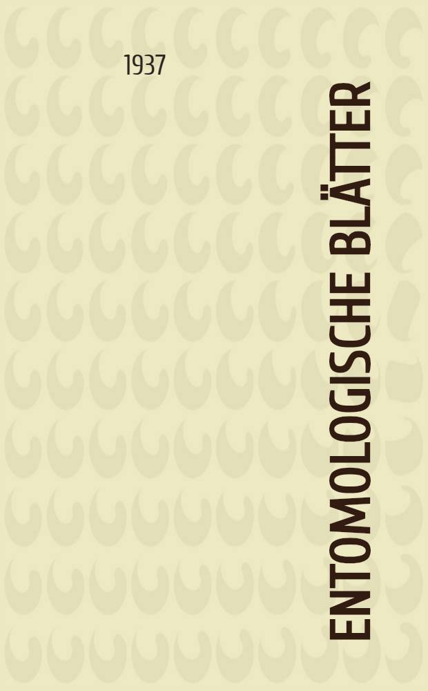 Entomologische Blätter : Zeitschrift für Biologie u. Systematik der Käfer. Jg. 22 : H. 2