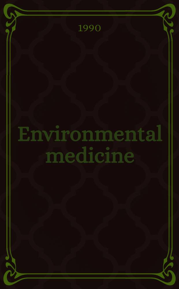 Environmental medicine
