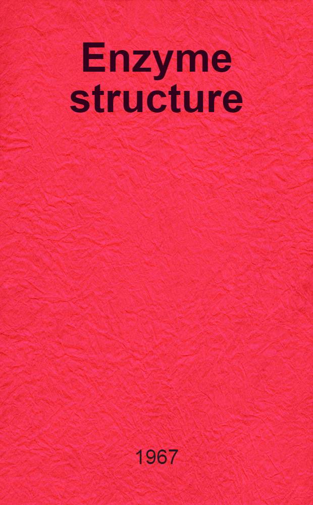 Enzyme structure