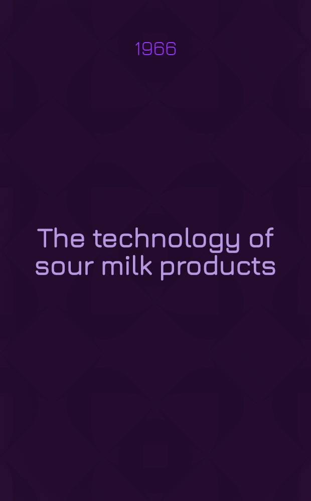 The technology of sour milk products