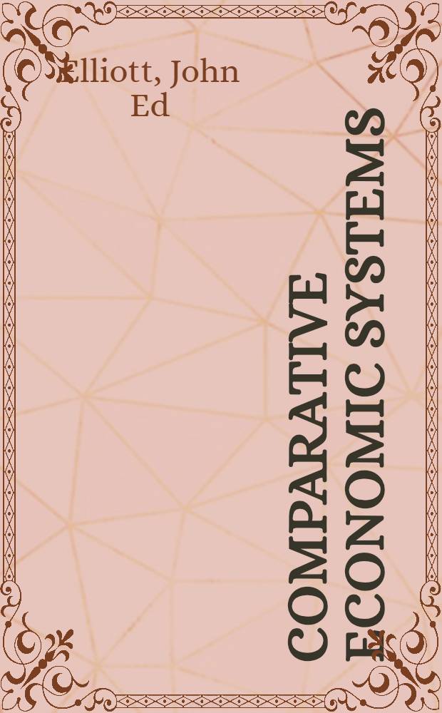 Comparative economic systems