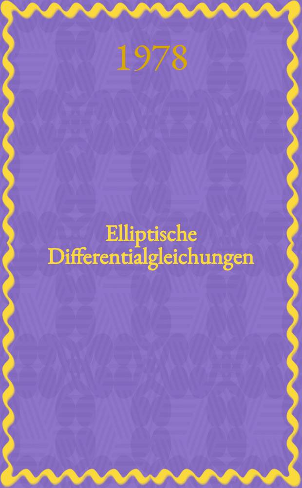 Elliptische Differentialgleichungen