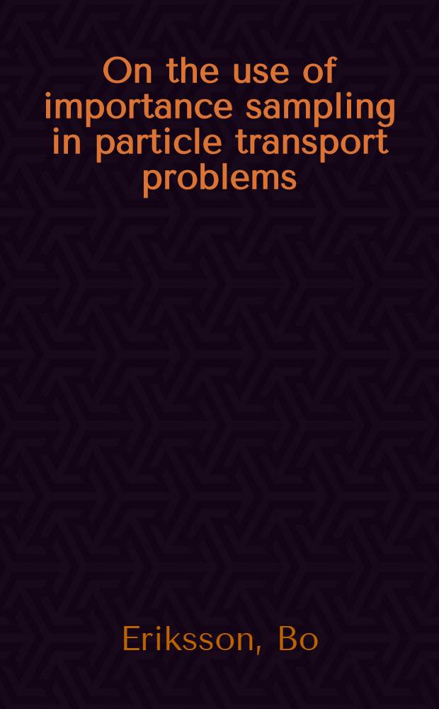 On the use of importance sampling in particle transport problems
