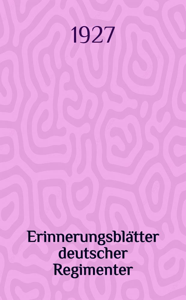 Erinnerungsblätter deutscher Regimenter : Die Anteilnahme der Truppenteile der ehemaligen deutschen Armee am Weltkriege Bearb. unter Benutzung der amtl. Kriegstagebücher Der Schriftenfolge ... Bd. 96 : Das 4. Badische Infanterie-Regiment "Prinz Wilhelm" Nr. 112 im Weltkrieg