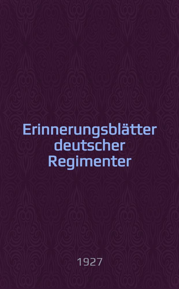 Erinnerungsblätter deutscher Regimenter : Die Anteilnahme der Truppenteile der ehemaligen deutschen Armee am Weltkriege Bearb. unter Benutzung der amtl. Kriegstagebücher Der Schriftenfolge ... Bd. 183 : Das Altenburger Regiment (8. Thüringisches Infanterie-Regiment Nr. 153) im Weltkriege