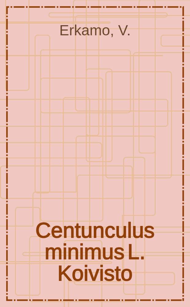 Centunculus minimus L. Koivisto (Ka) gefunden