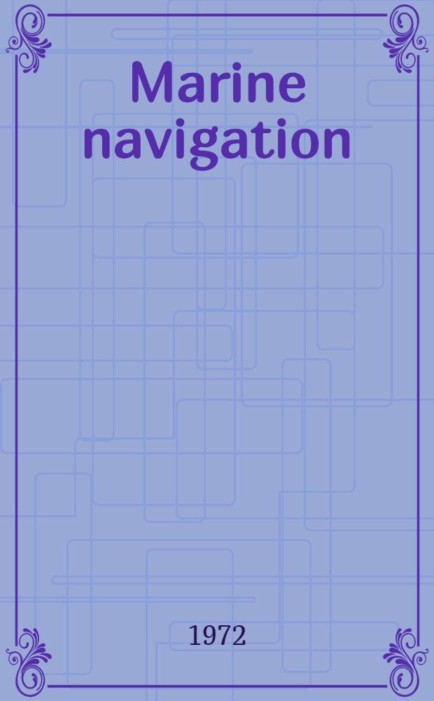 Marine navigation