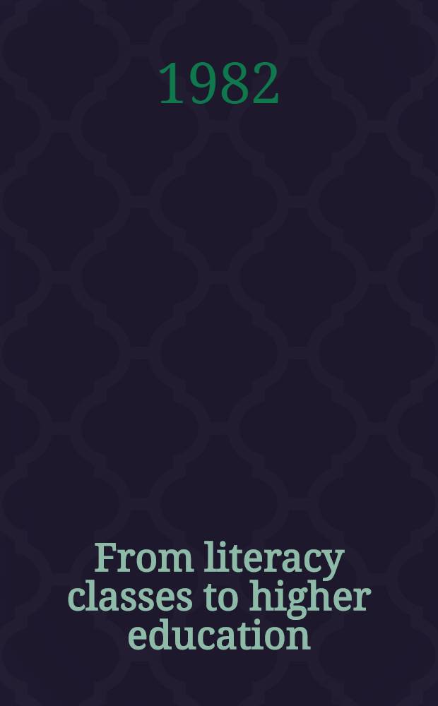 From literacy classes to higher education