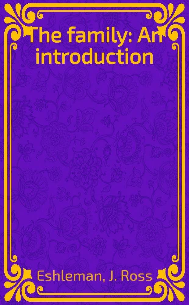 The family : An introduction