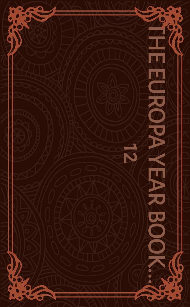 The Europa year book ... [12] : The Europa year book 1964