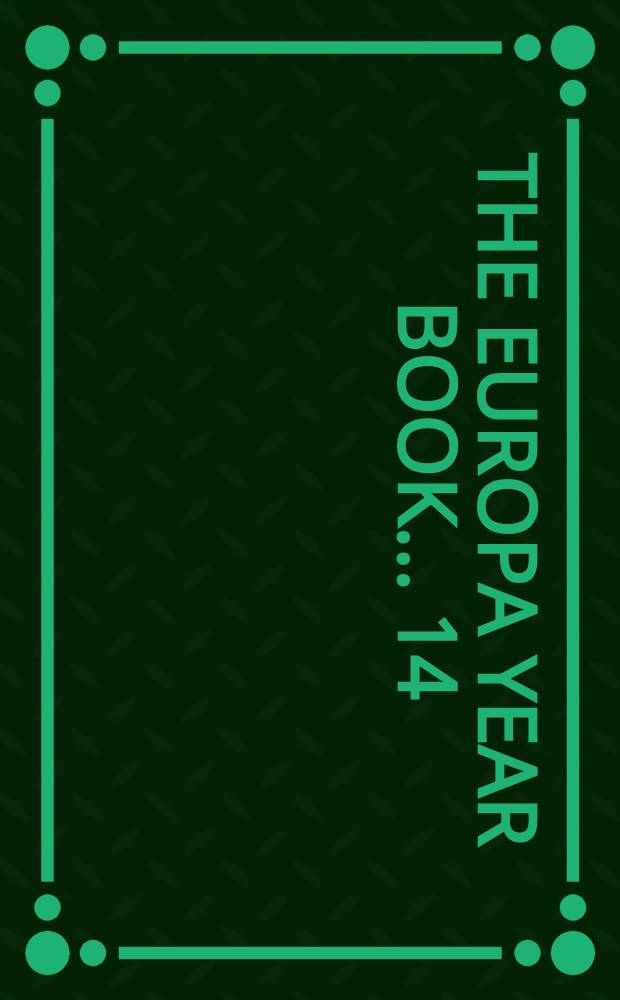 The Europa year book ... [14] : The Europa year book 1965