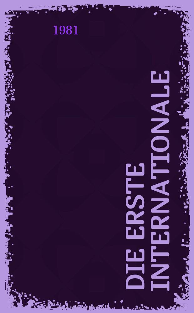 Die Erste Internationale