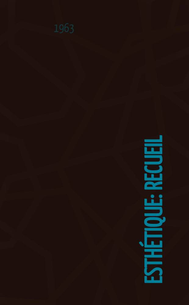 Esthétique : Recueil