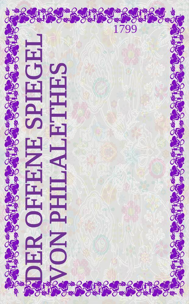 Der offene Spiegel von Philalethes