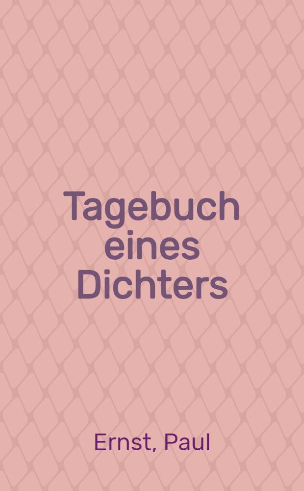 Tagebuch eines Dichters