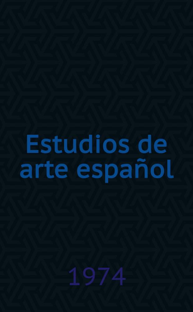 Estudios de arte español