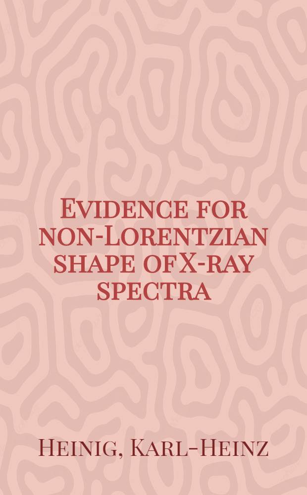 Evidence for non-Lorentzian shape of X-ray spectra