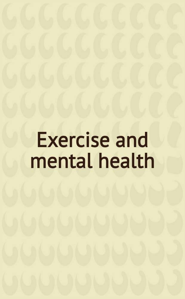 Exercise and mental health