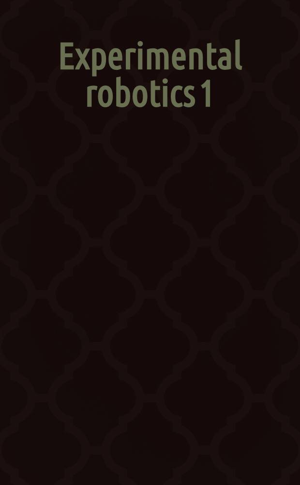 Experimental robotics 1