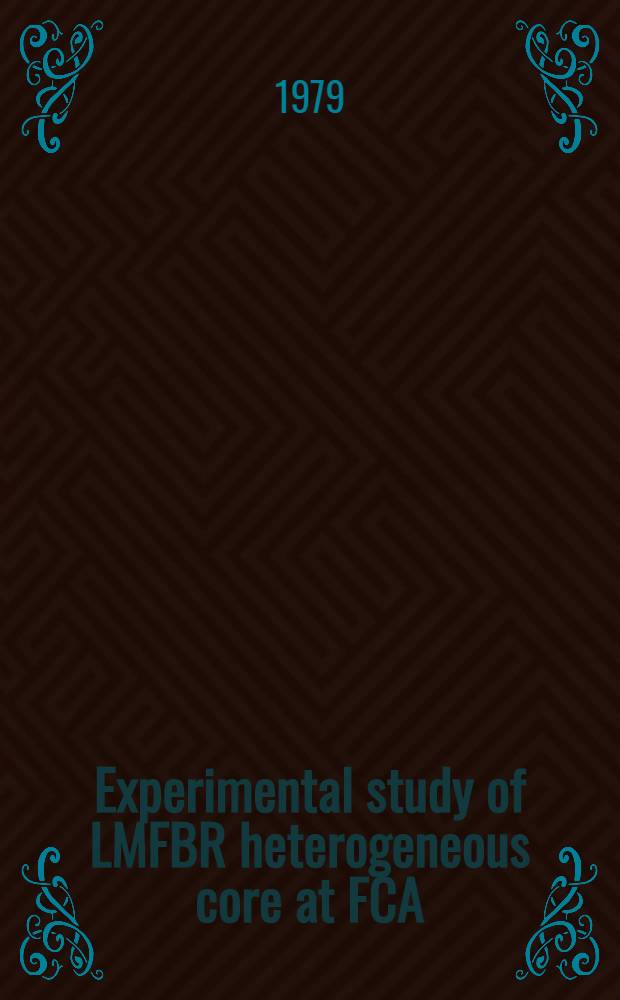 Experimental study of LMFBR heterogeneous core at FCA