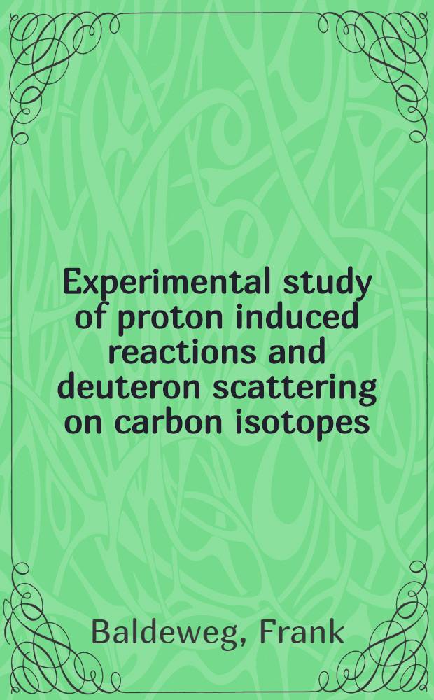 Experimental study of proton induced reactions and deuteron scattering on carbon isotopes