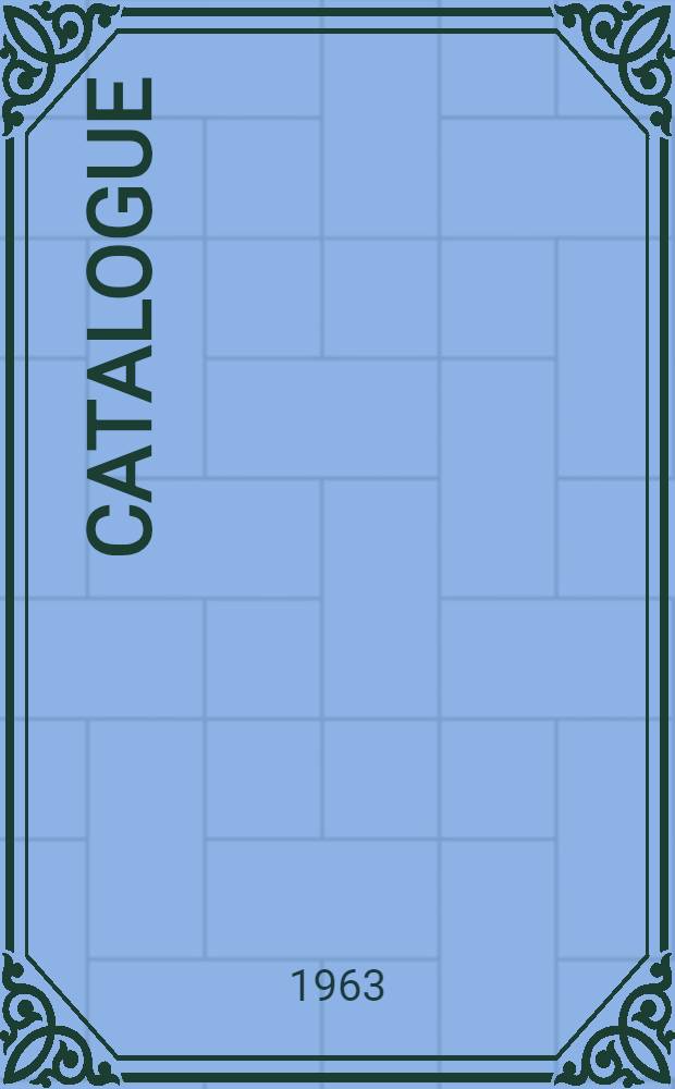 Catalogue
