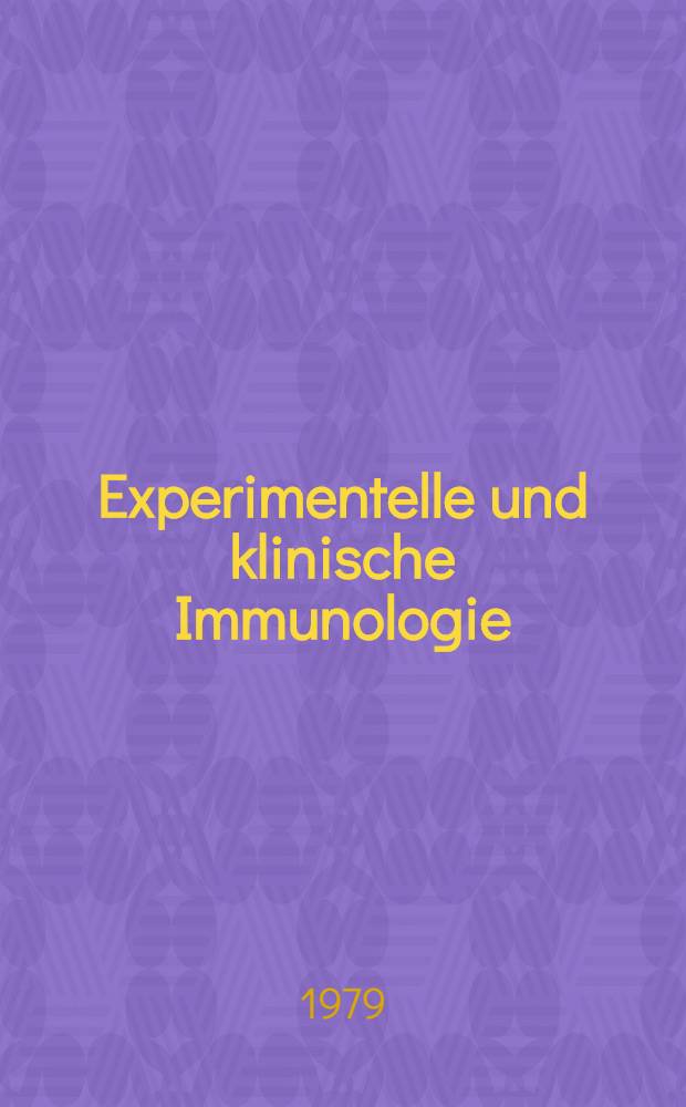Experimentelle und klinische Immunologie