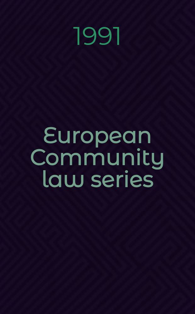 European Community law series