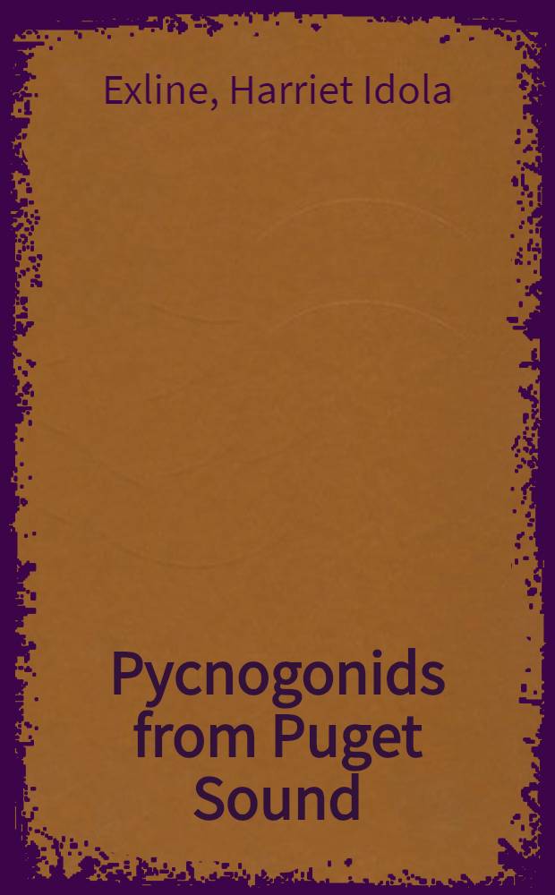 Pycnogonids from Puget Sound