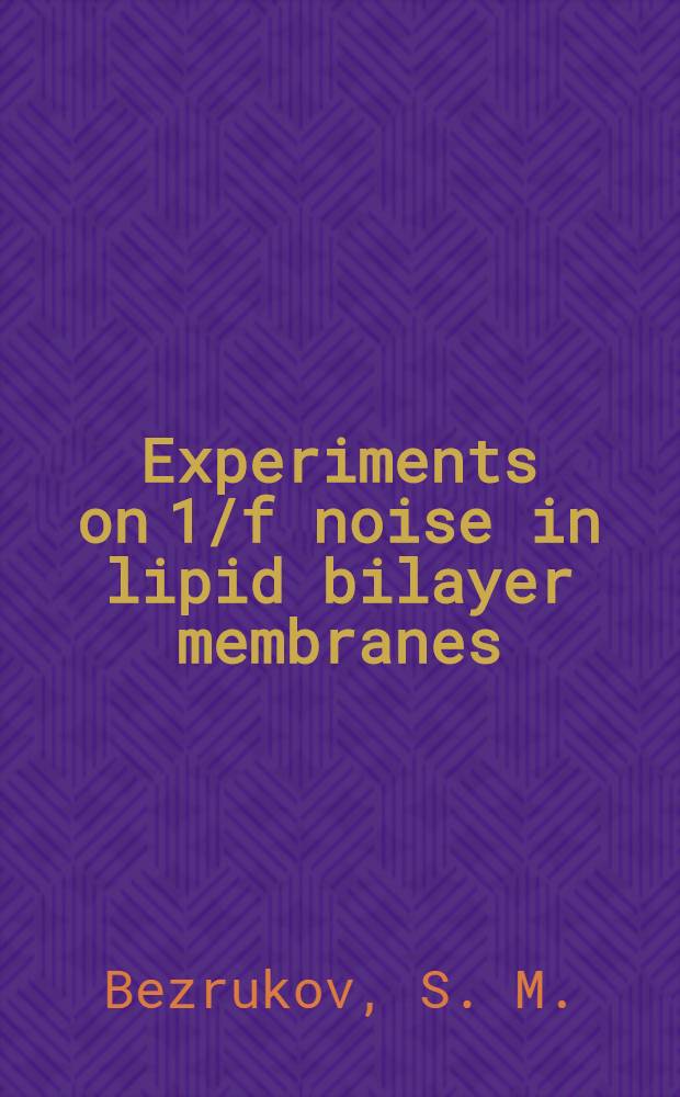 Experiments on 1/f noise in lipid bilayer membranes