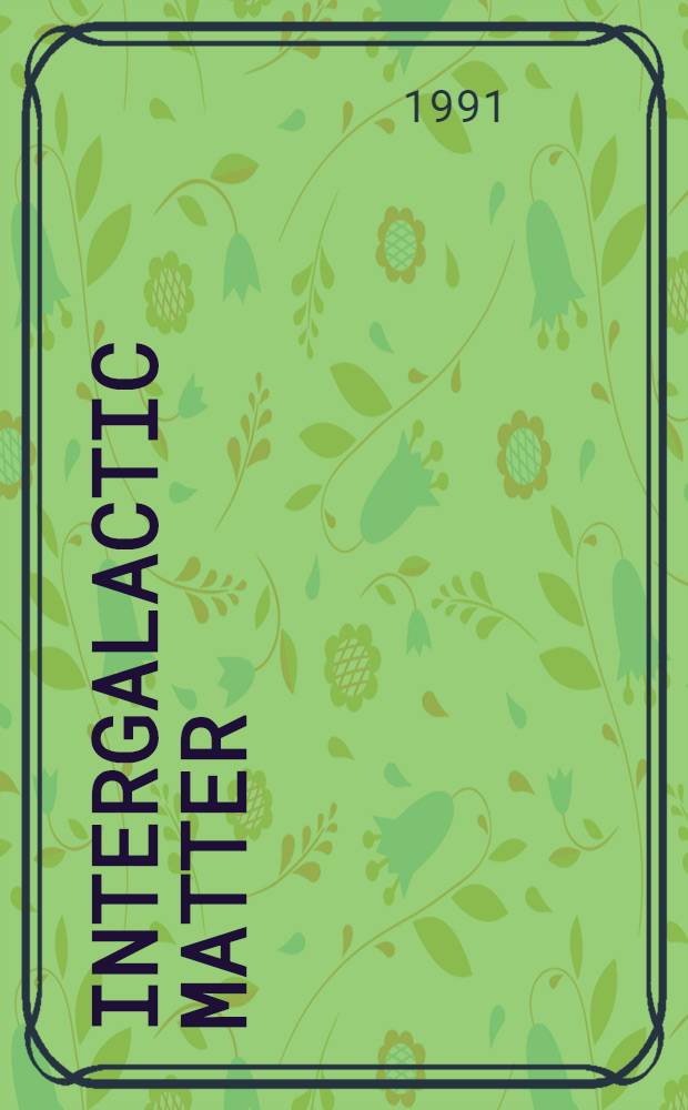 Intergalactic matter