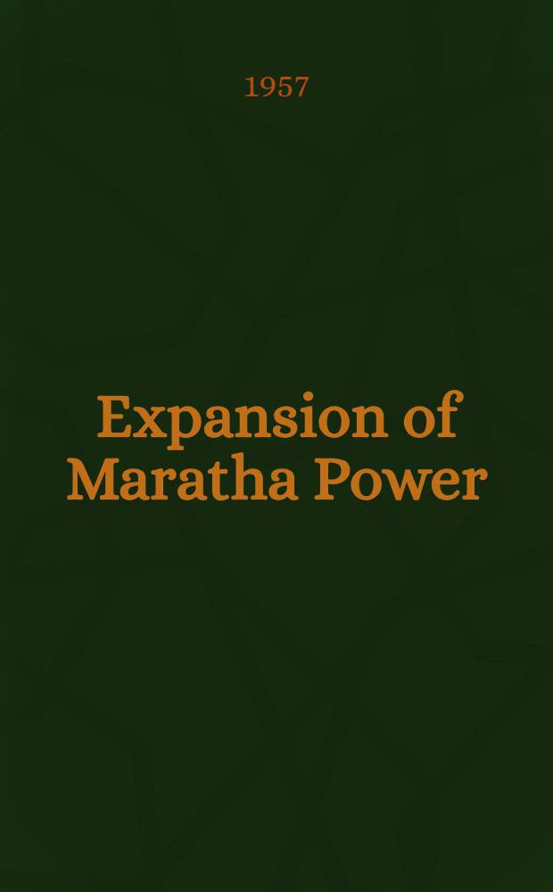 Expansion of Maratha Power (1707-1761)