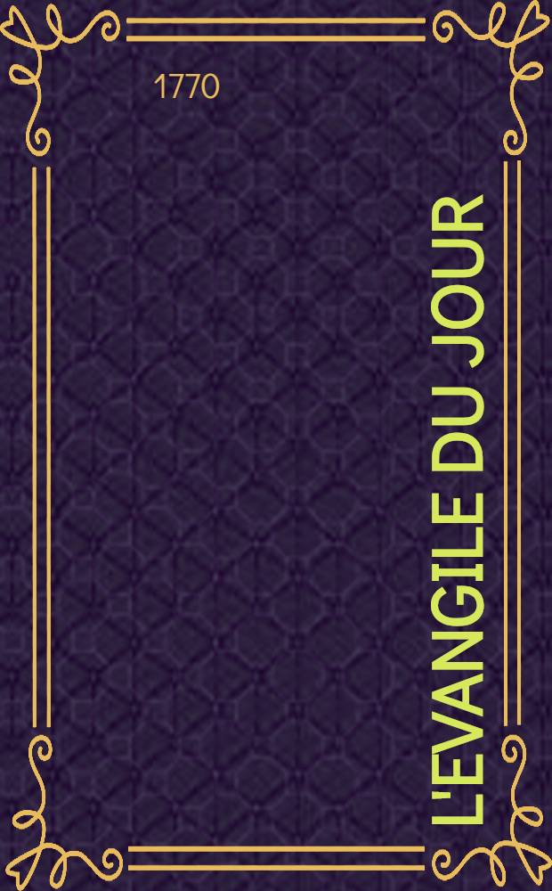 L'Evangile du jour