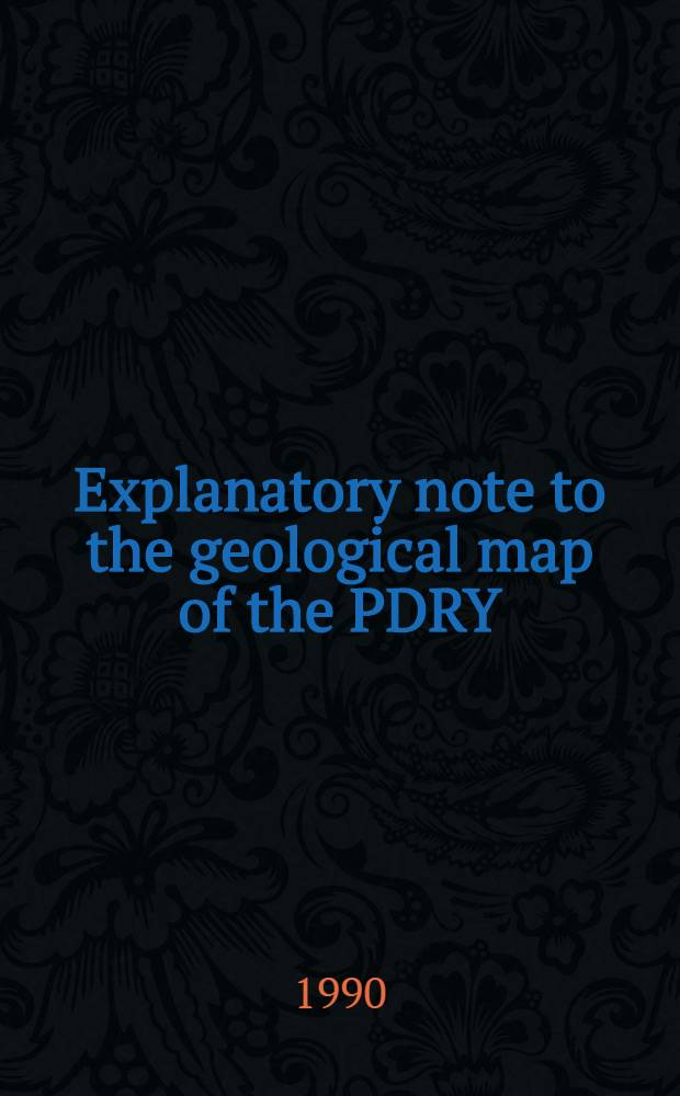 Explanatory note to the geological map of the PDRY : Scale 1:100000 : Sheet Bayhān āl 'Ulyā, D-38-44, 56