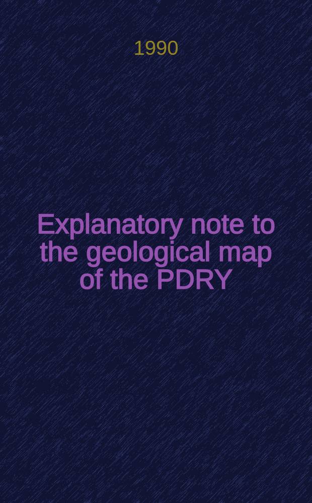 Explanatory note to the geological map of the PDRY : Scale 1:100000 : Sheet Shuqrah, D-38-92, 104
