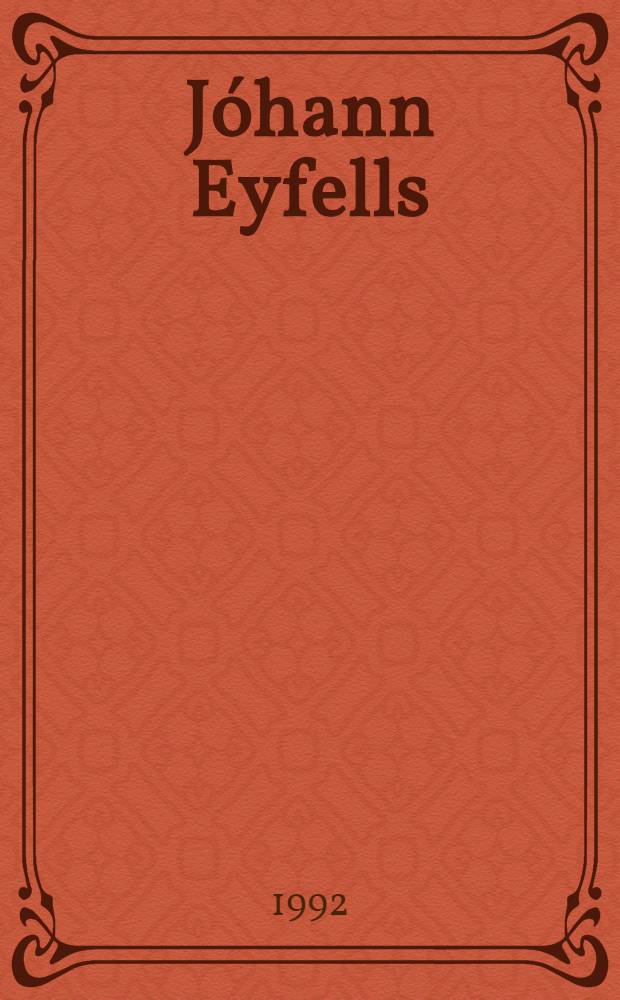 Jóhann Eyfells